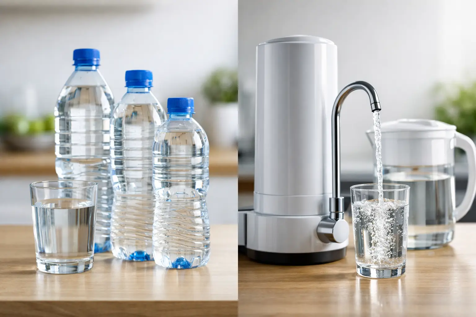 Agua embotellada vs filtrada en casa ¿qué conviene?