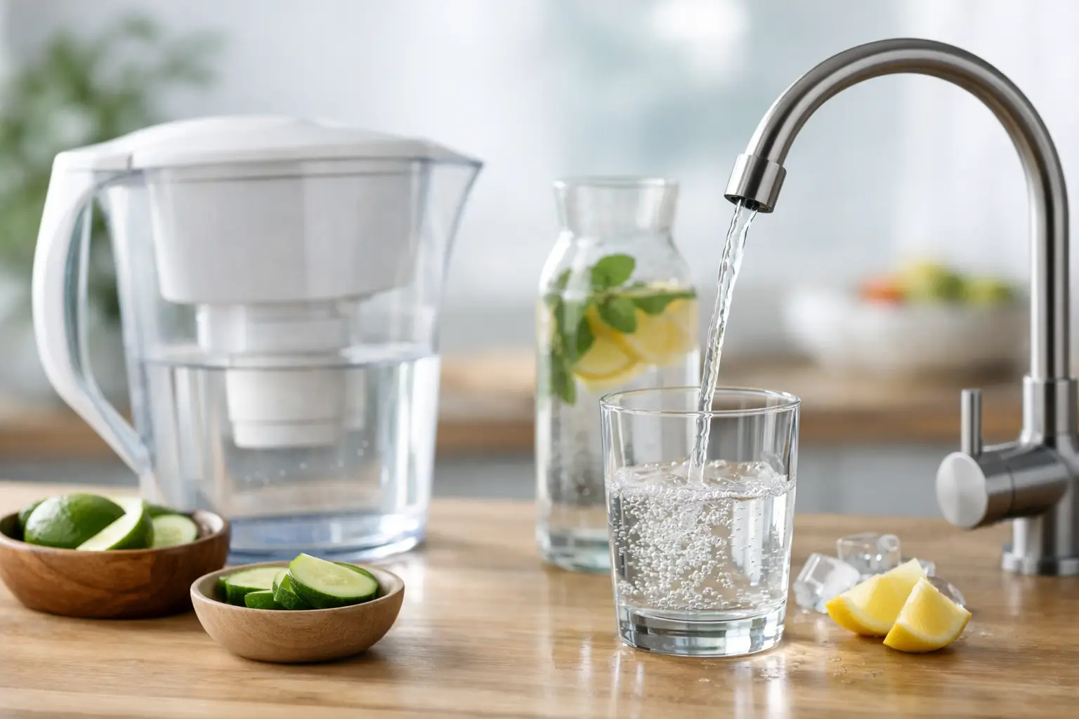 Cómo mejorar el sabor del agua en casa