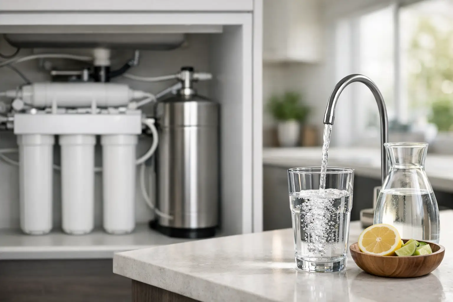 Guía de filtración de agua residencial en casa