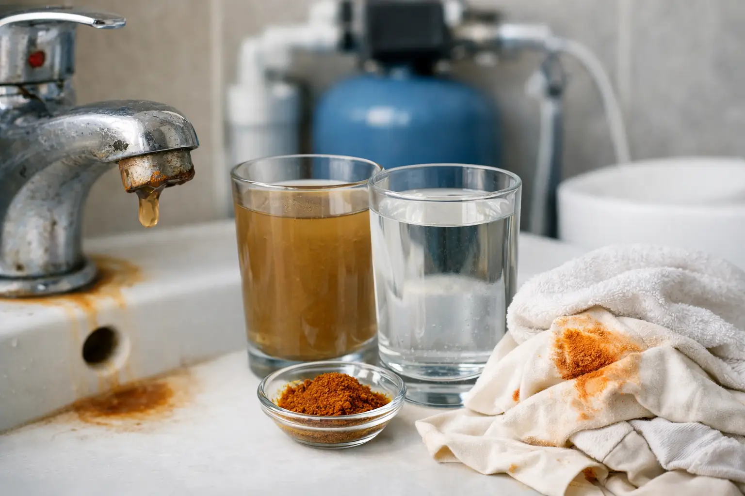 Guía para agua con hierro y manchas en casa