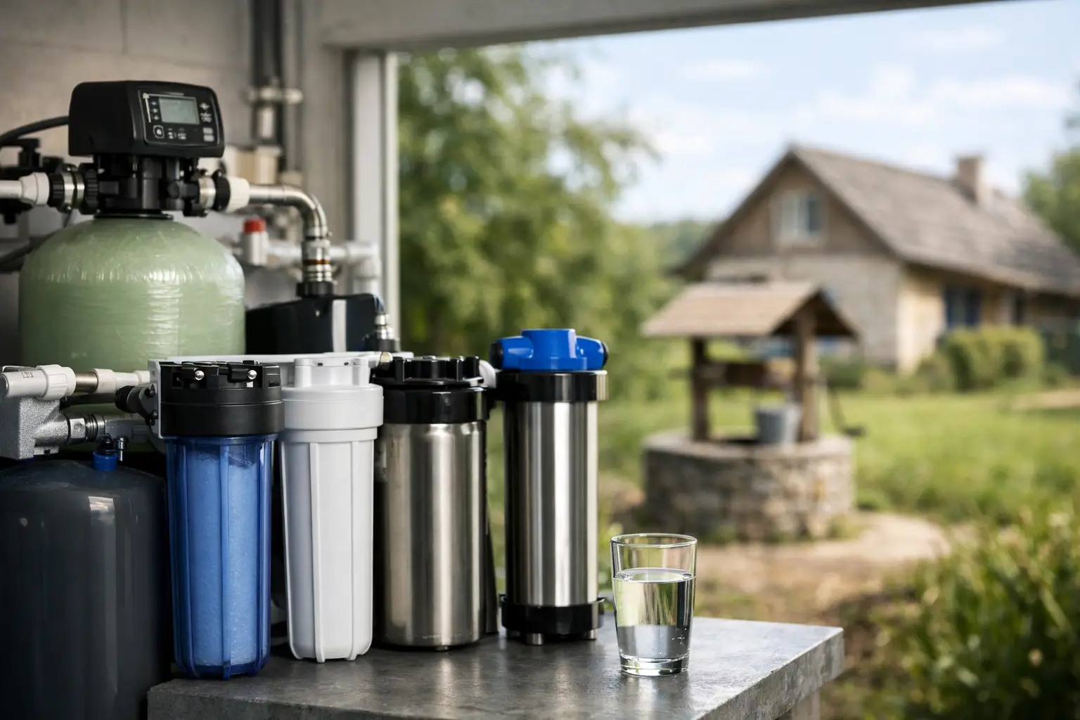 Mejores soluciones para agua de pozo en casa