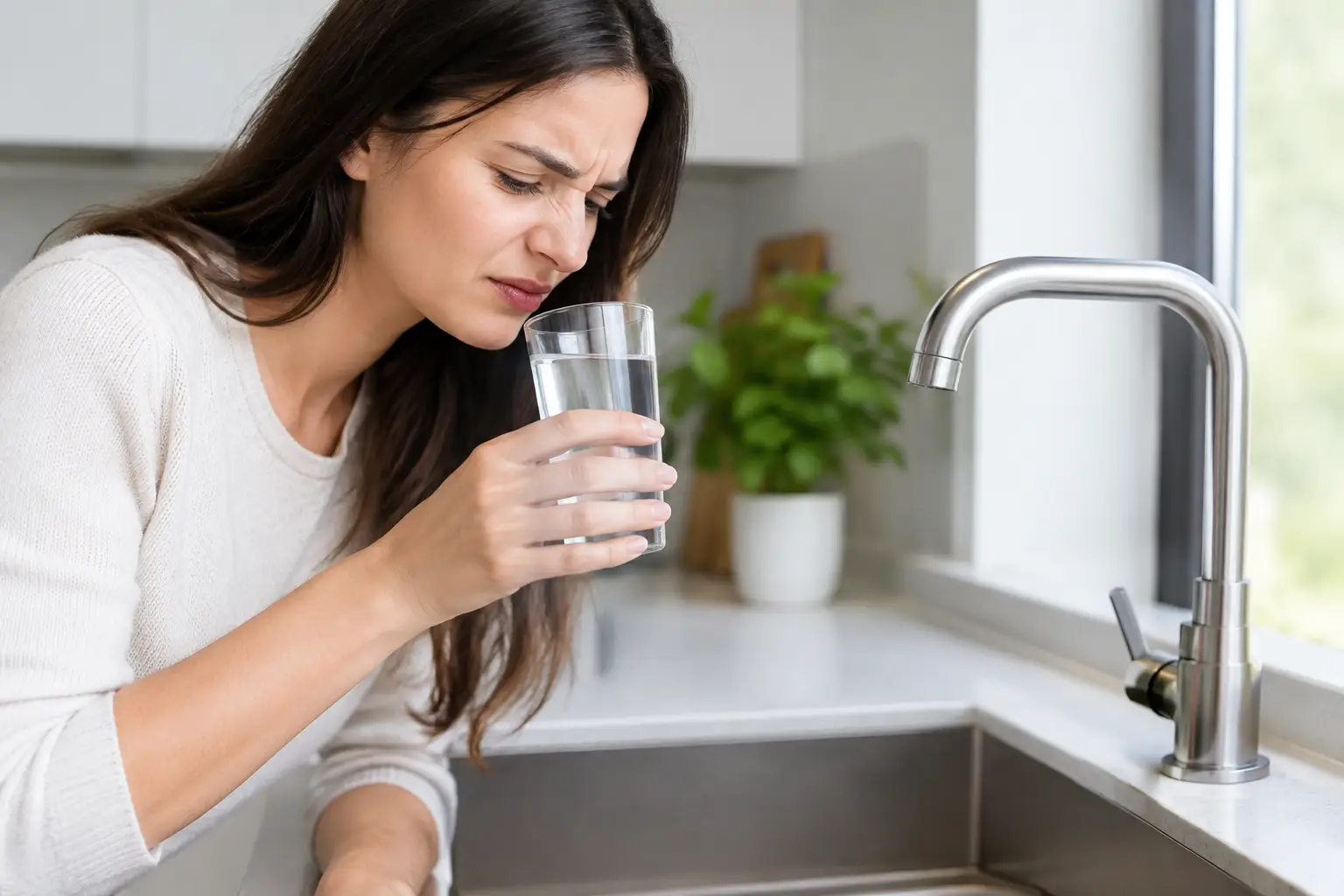 ¿Por qué huele el agua del grifo en casa?
